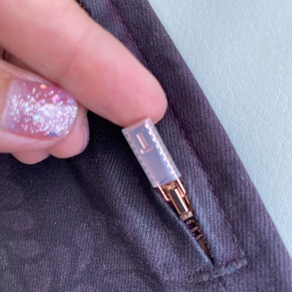 NWOT Ted Baker London Anna wax-finished skinny jeans size 28 / color purple - Picture 10 of 12